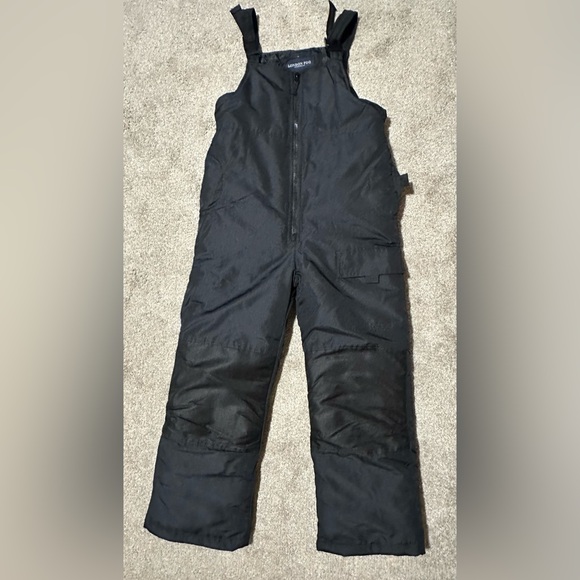 London Fog Kids Black Bib Snowpants - Picture 1 of 9